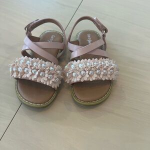 Cute Kids Sandals with Floral Design